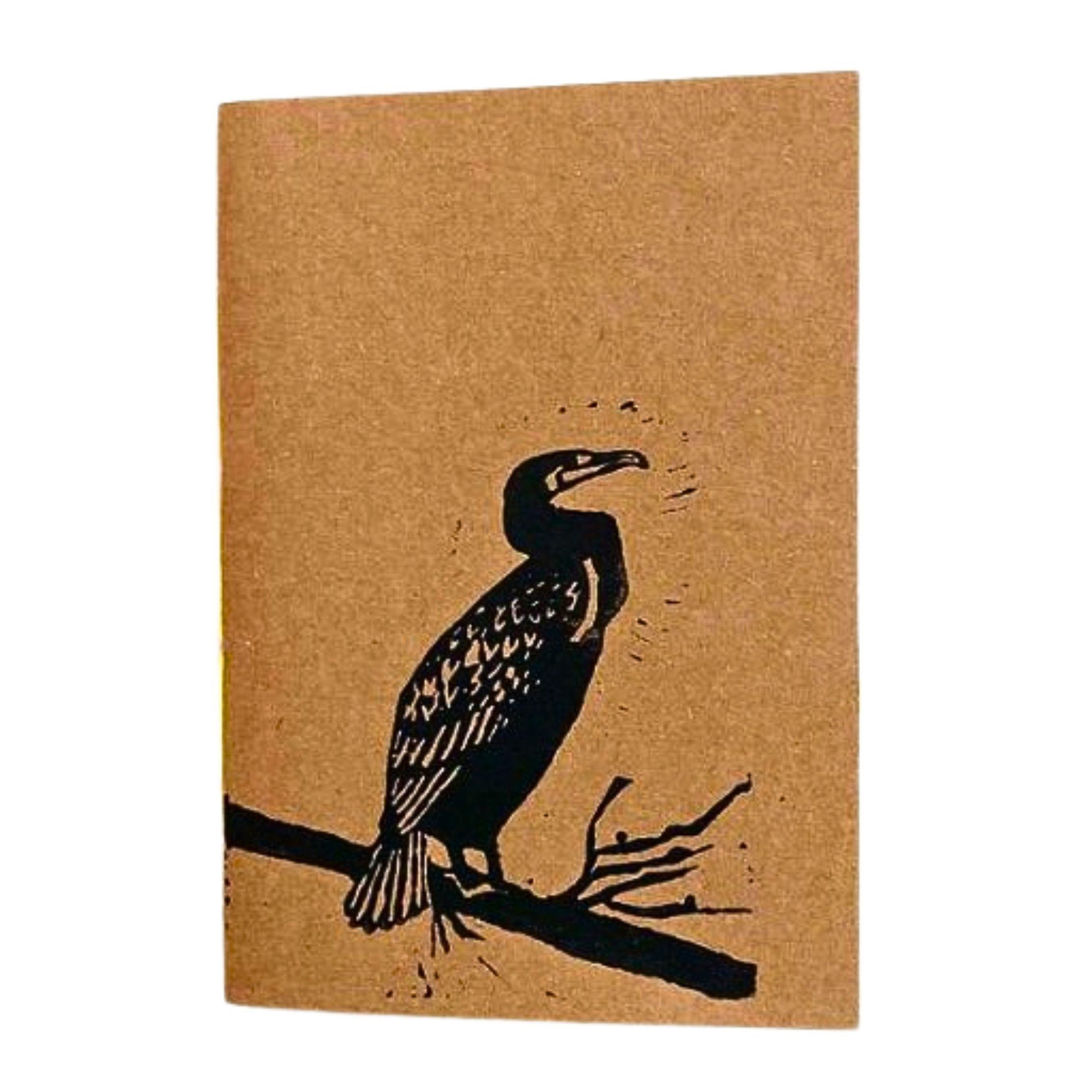 El Yapımı Balıkçıl Desenli Defter