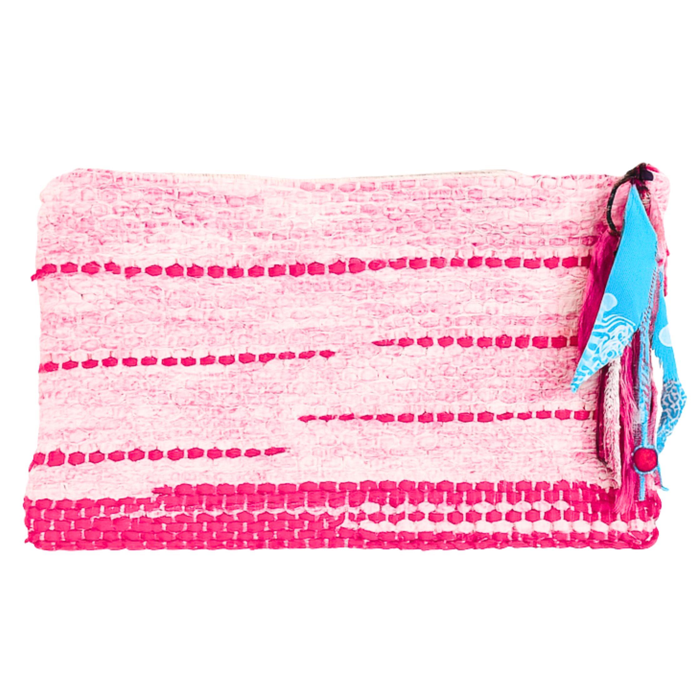 Mıknatıslı Pembe  Clutch  Çanta  