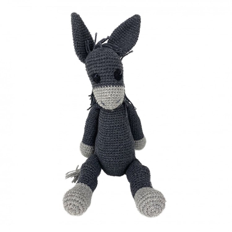 Gri Amigurumi Eşek Oyuncak