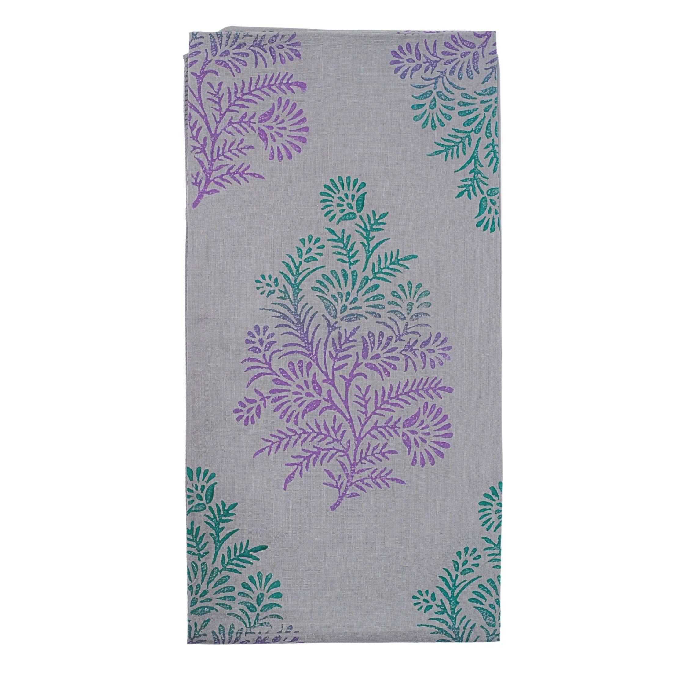 Gri Çiçek Desenli Şal