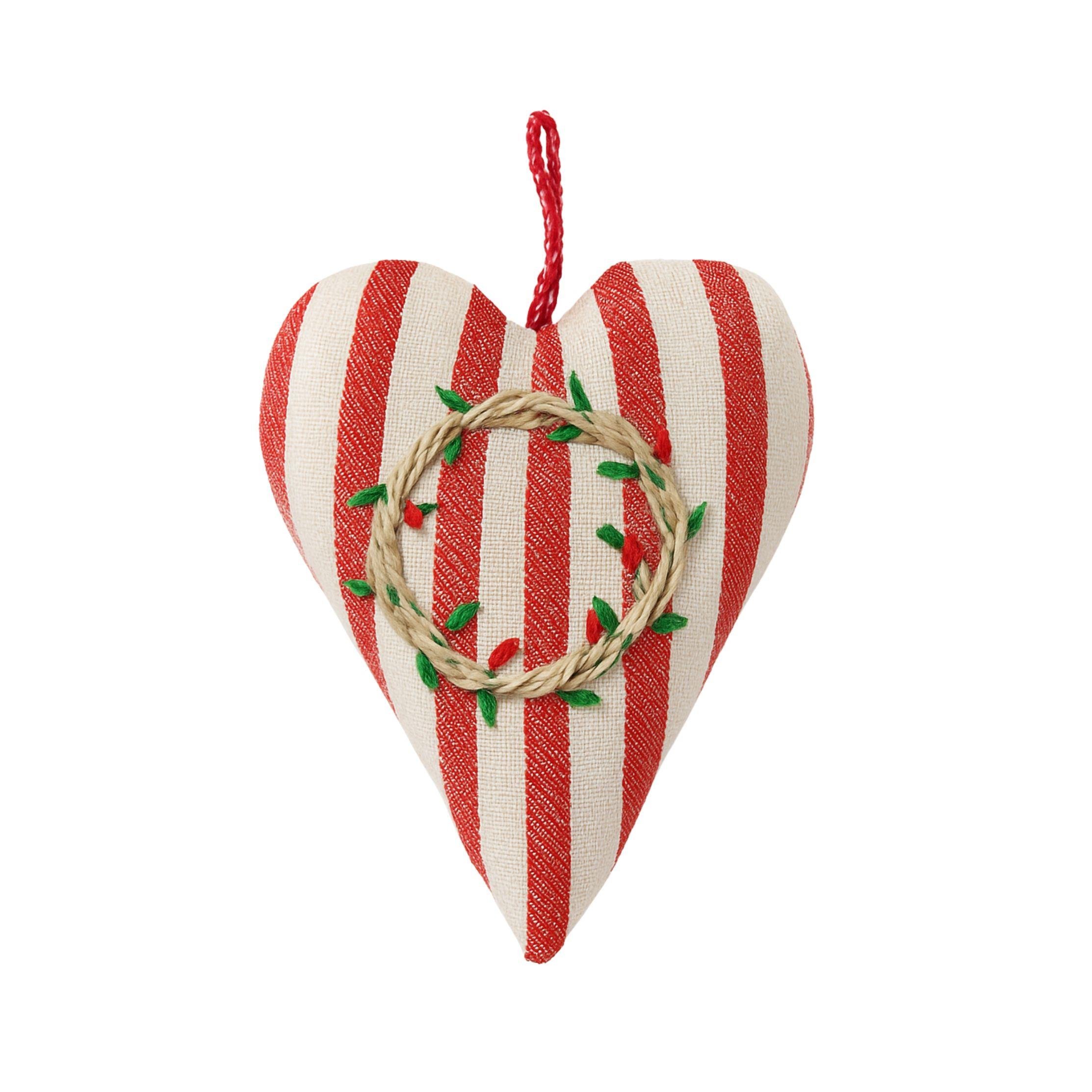 Kırmızı Çelenkli Klap Ağaç Süsü