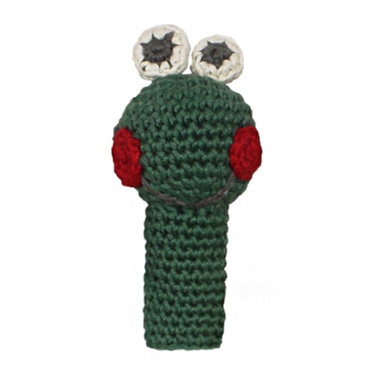 Kurbağa Örgü Parmak Kukla