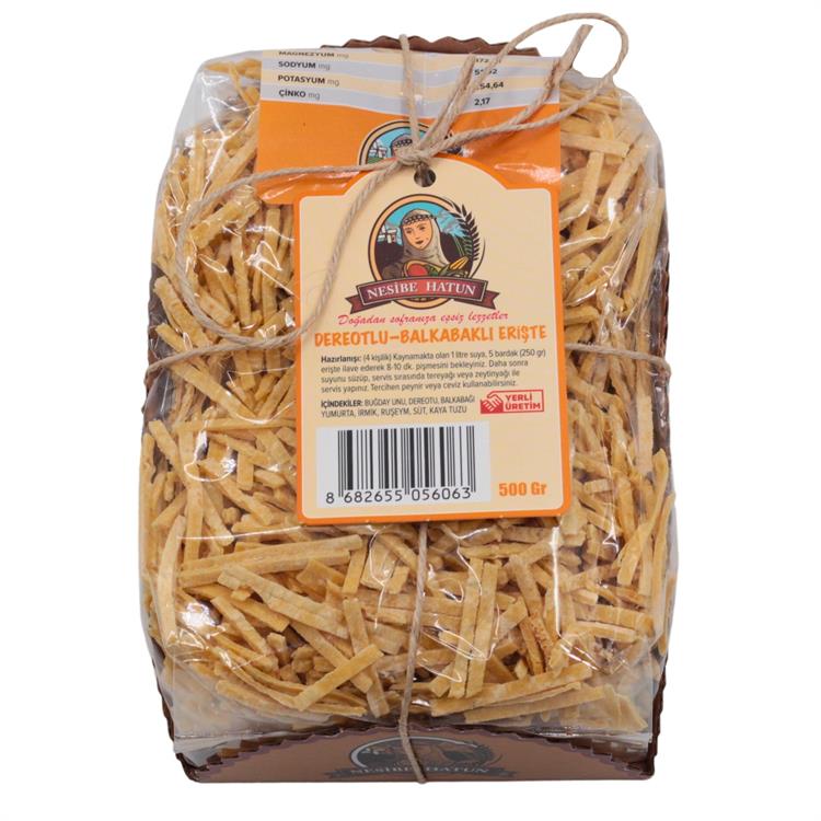 Nesibe Hatun Dereotlu ve Balkabaklı Erişte 500 gr