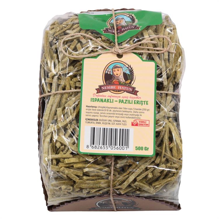 Nesibe Hatun Ispanaklı ve Pazılı Erişte 500 gr
