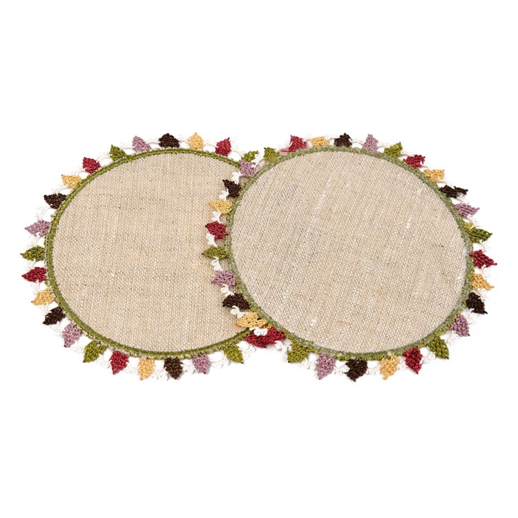 İğne Oyası İkili Bardak Altlığı