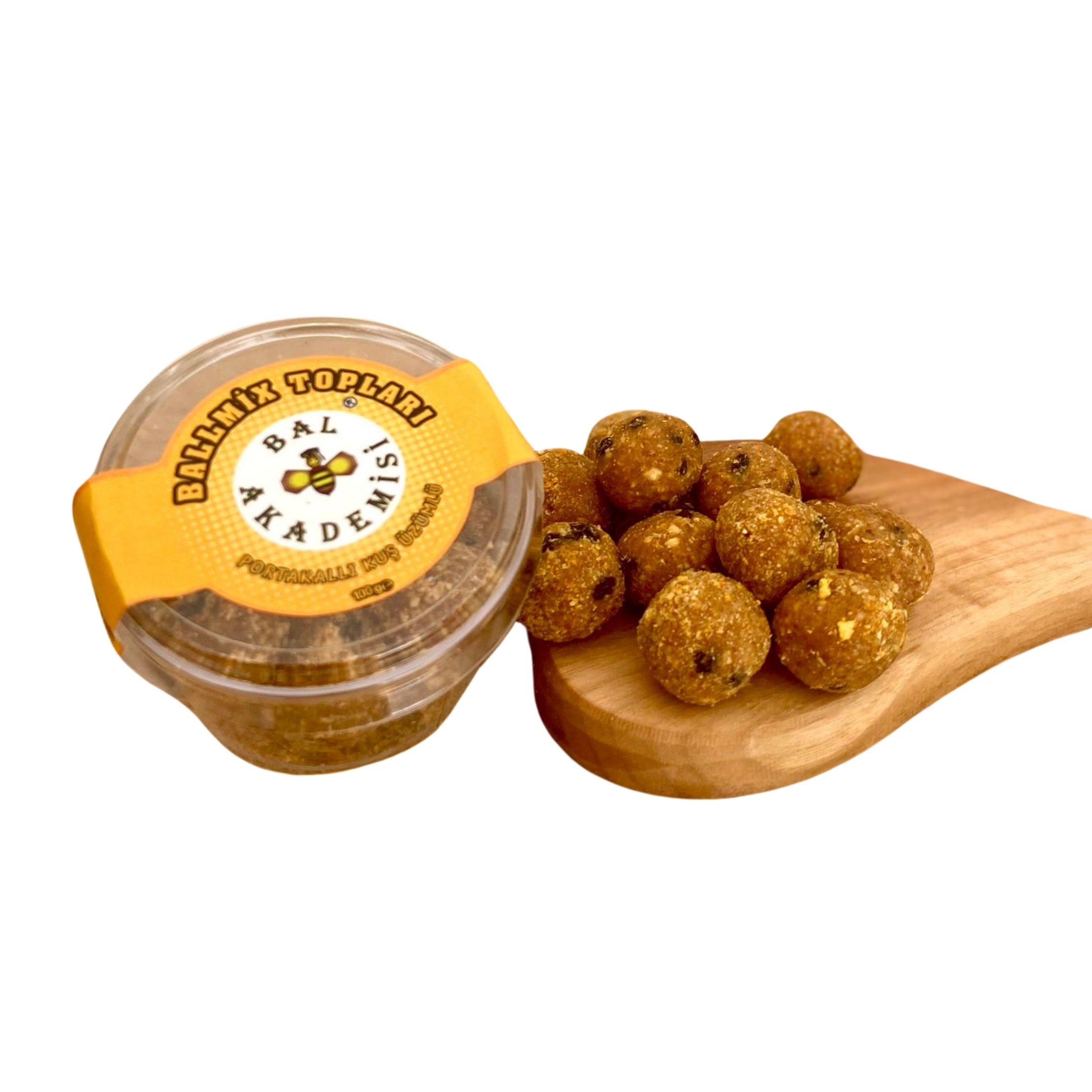 Ballmix Portakallı Kuş Üzümlü Bal Topları 100 G