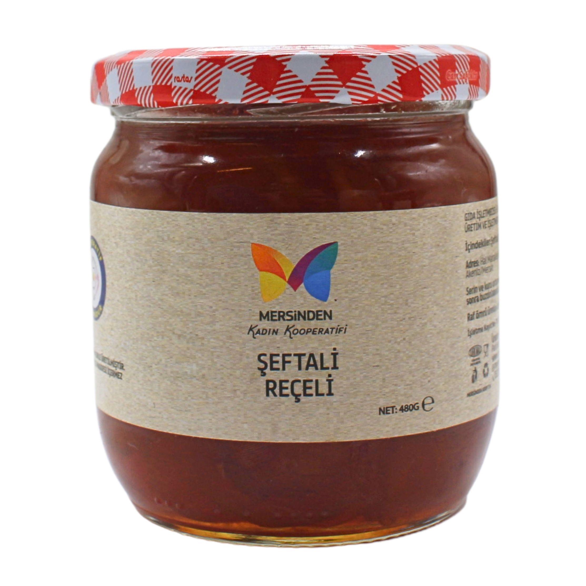ŞEFTALİ REÇELİ 480 GR MERSİNDEN