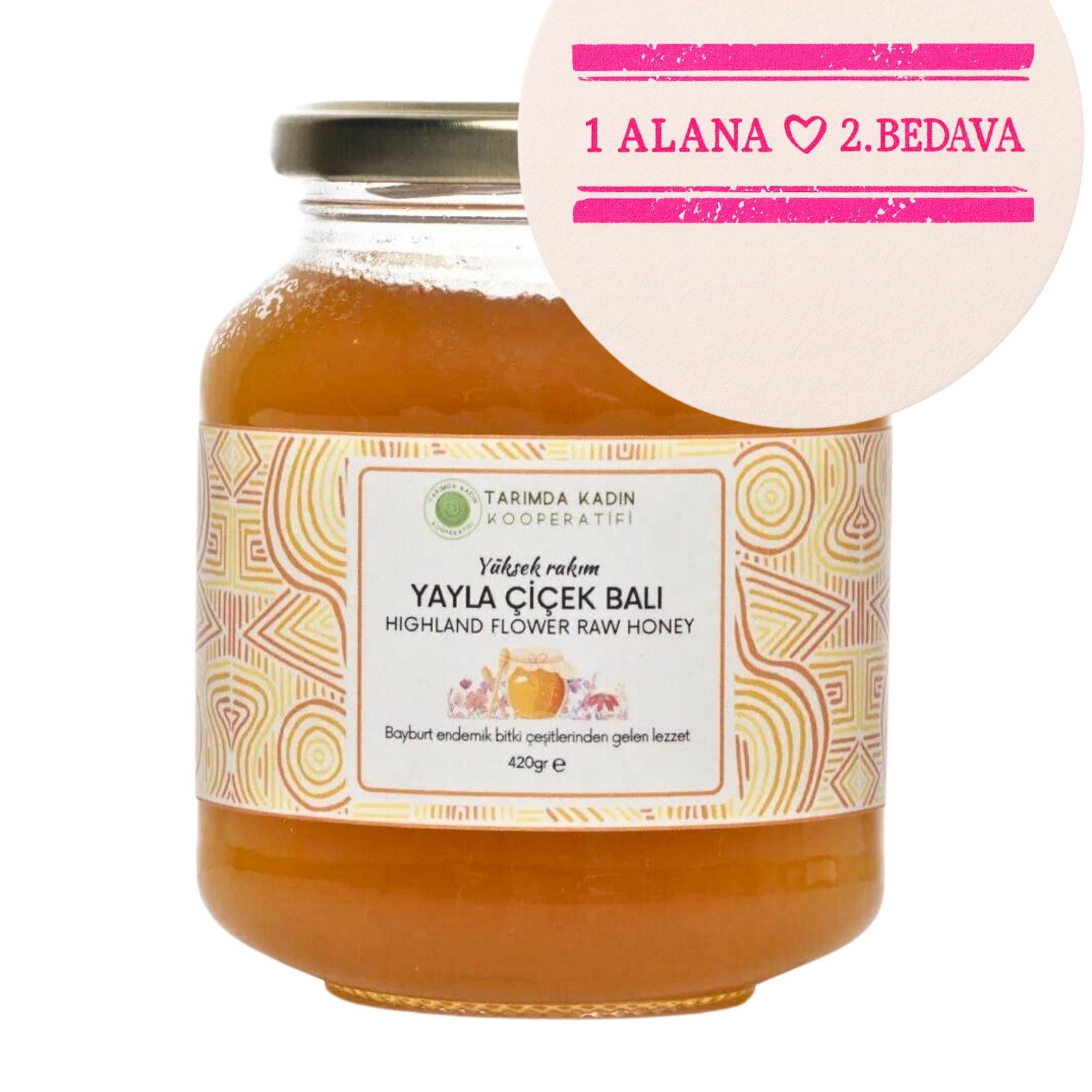 Yüksek Rakım Yayla Ham Çiçek Balı 420 G