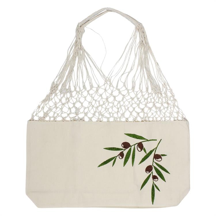 Zeytin Desenli File Torba