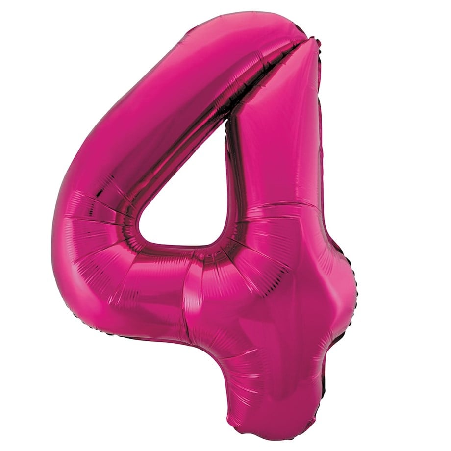  4 PEMBE 34 INCH FOLYO BALON