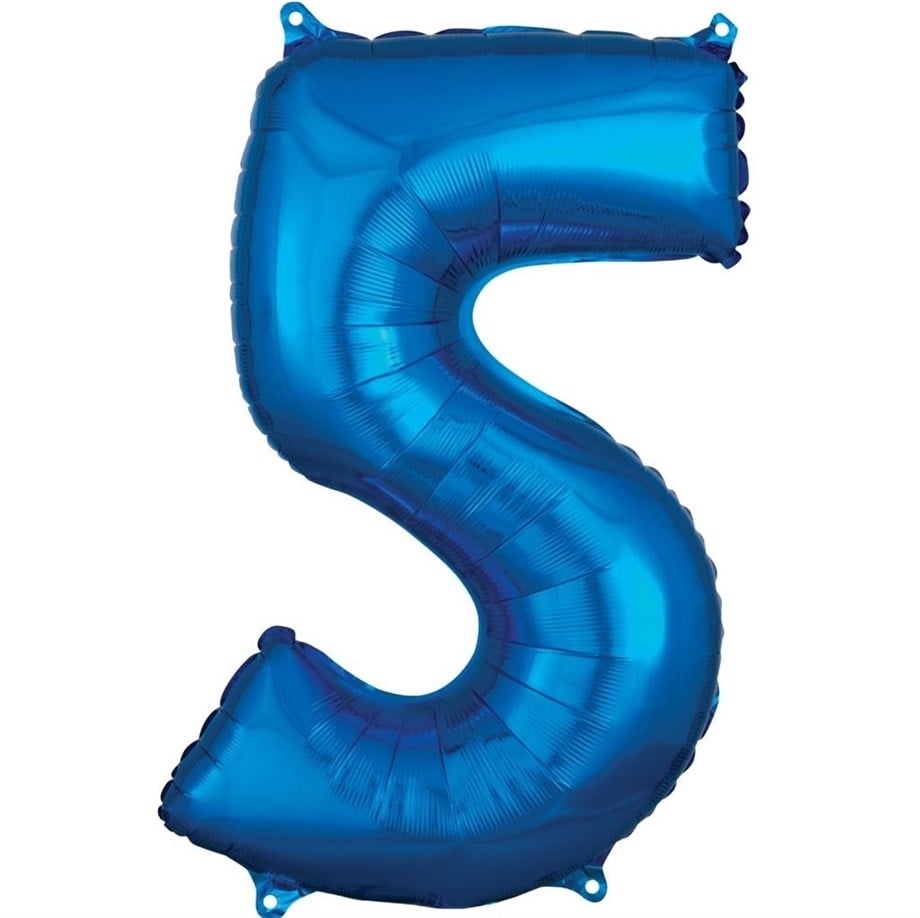  5 MAVİ 34 INCH FOLYO BALON