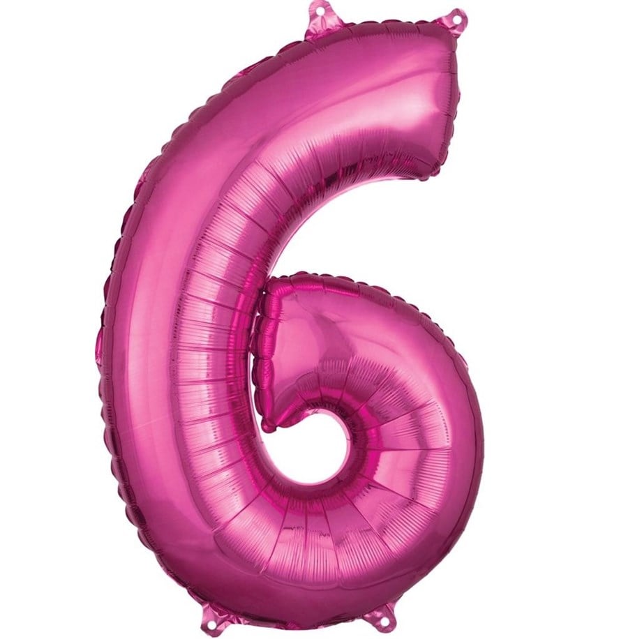  6 PEMBE 34 INCH FOLYO BALON