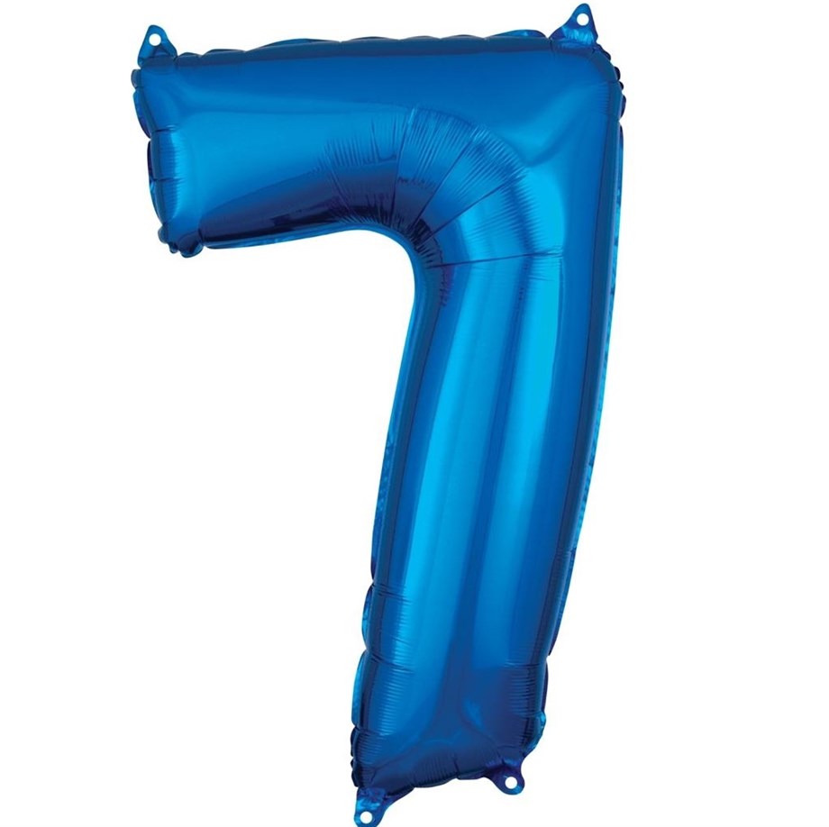  7 MAVİ 34 INCH FOLYO BALON