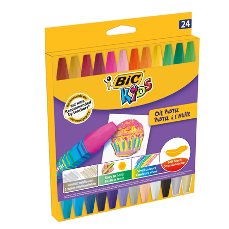  BİC 24 RENK YAĞLI PASTEL BOYA