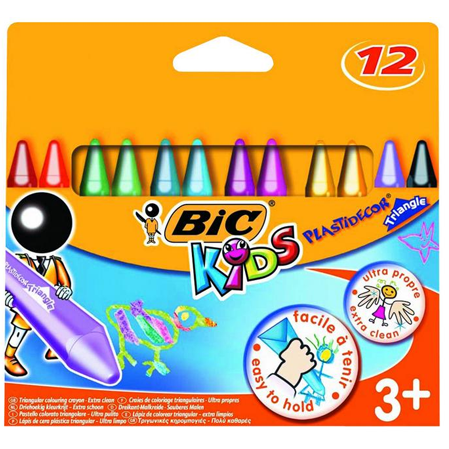  BİC ELLERİ KİRLETMEYEN 12 Lİ ÜÇGEN PASTEL