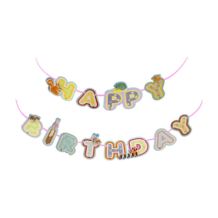  BNR-30 HAPPY BIRTHDAY HARF AFİŞ -SİMLİ