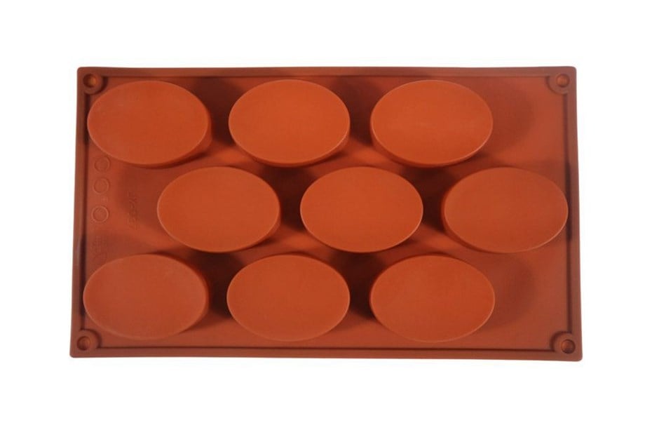  BT-037 SİLİKON OVAL ÇİKOLATA KALIBI 9 LU