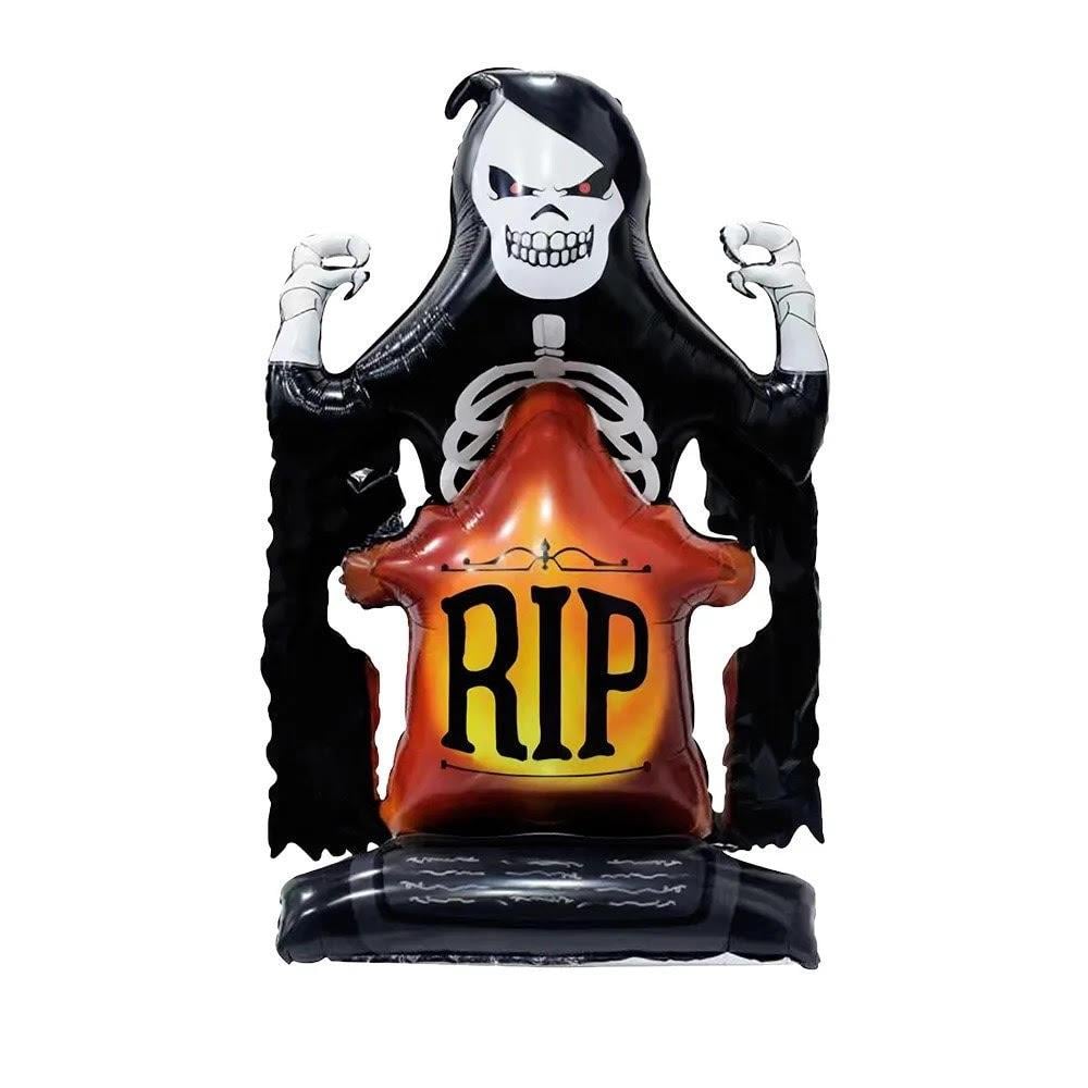  HALLOWEN AYAKLI RİP İSKELET 128 - 65*45 CM