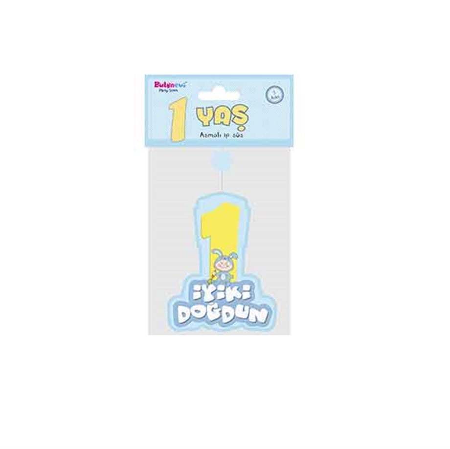  İYİ Kİ DOĞDUN ASMALI İP SÜS 1 YAŞ ERKEK