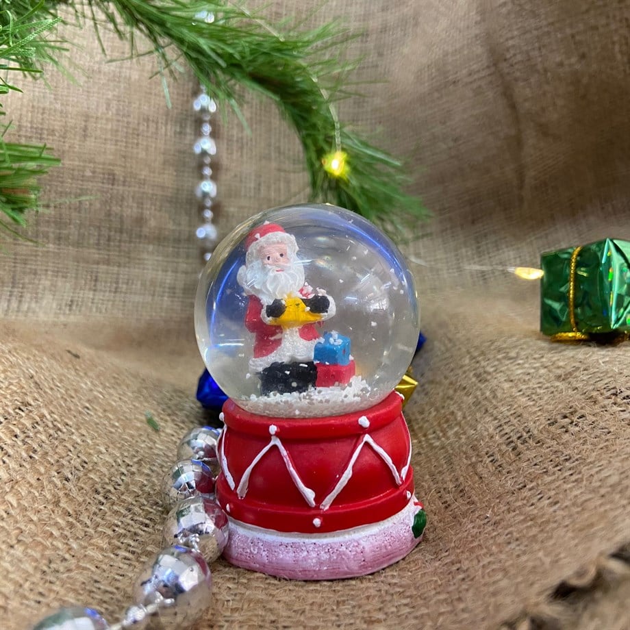  KAR KÜRESİ YILBAŞI NOEL BABA 6 CM
