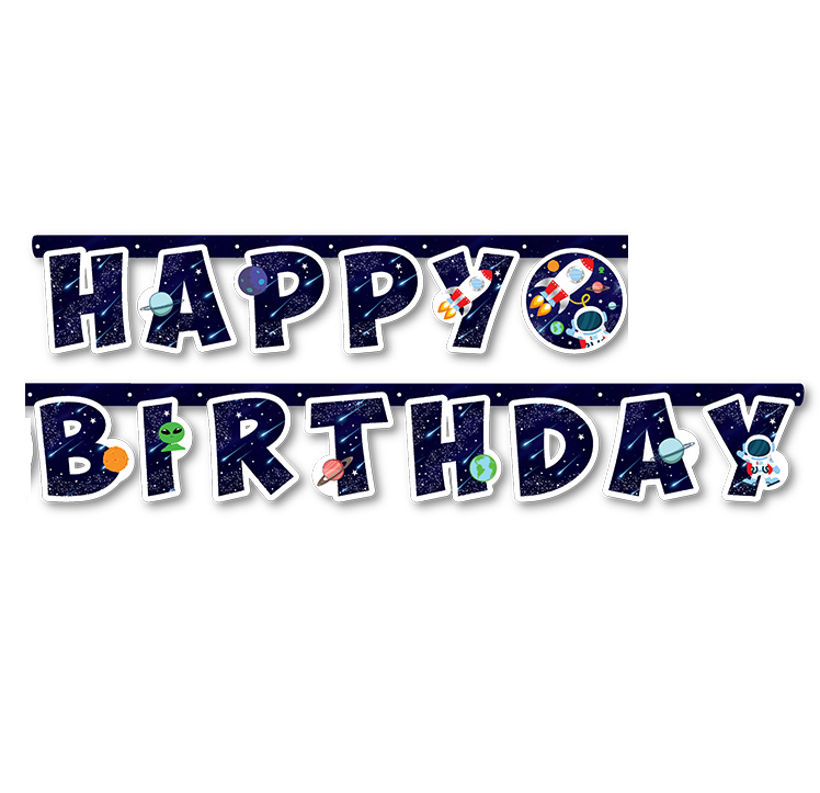  KOZMİK GALAKSİ HAPPY BIRTHDAY SET 2.10M