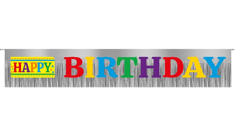  METALİZE HAPPY BIRTHDAY BANNER (2,40m)