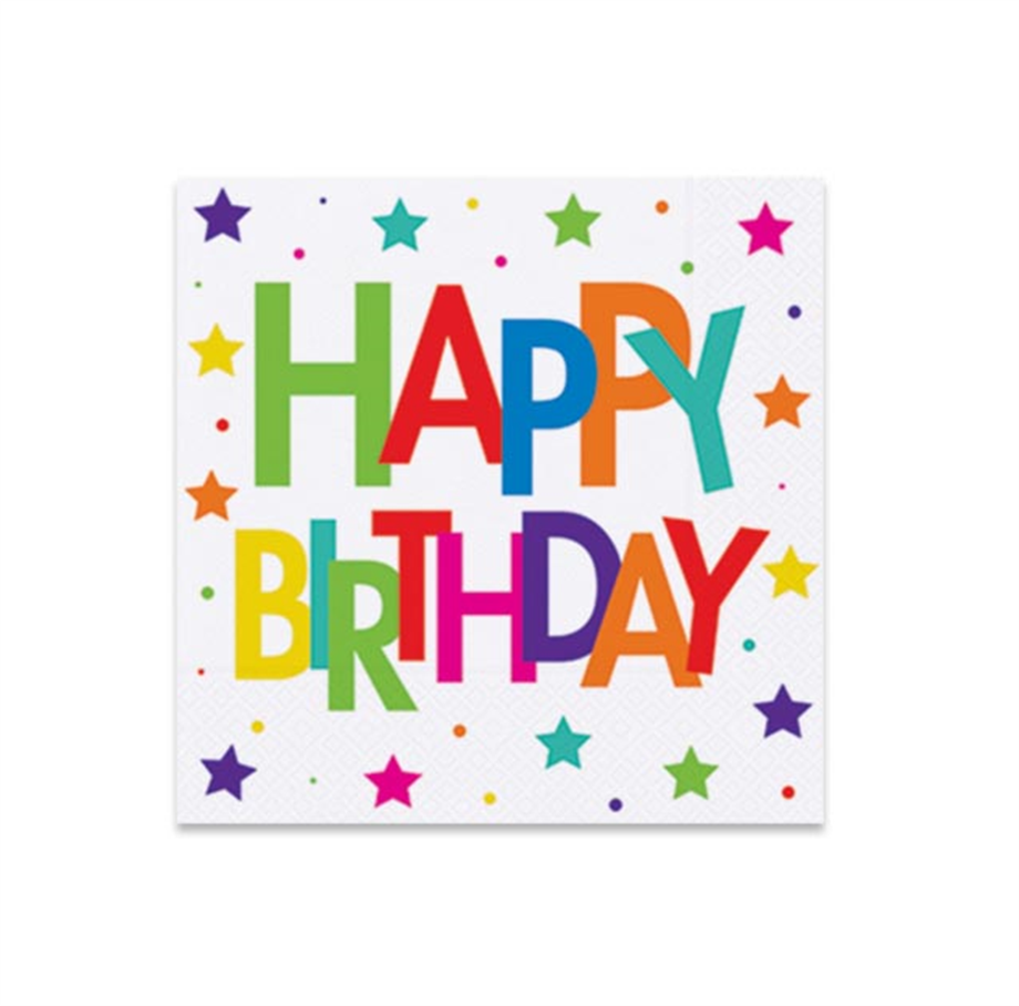  PEÇETE SUPERSTAR BIRTHDAY 33 X 33 CM 16 AD