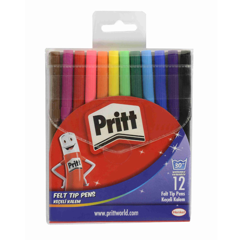  PRİTT 12 RENK KEÇELİ KALEM