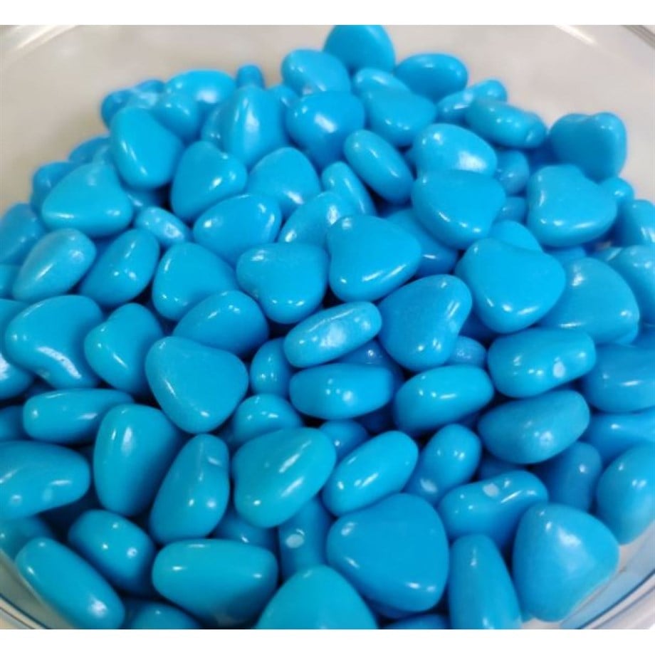  RENKLİ ŞEKER KALP MAVİ 100 GR
