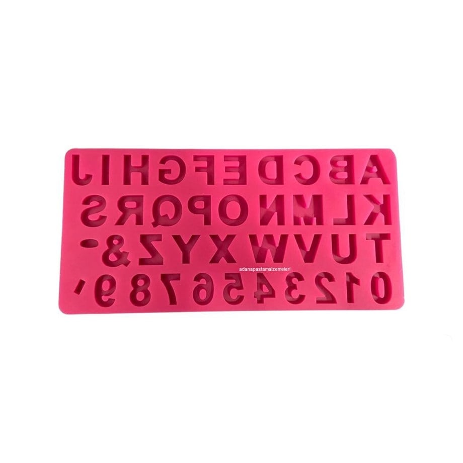 S026 ALFABE BÜYÜK HARF SİLİKON KALIP H:1.5 CM