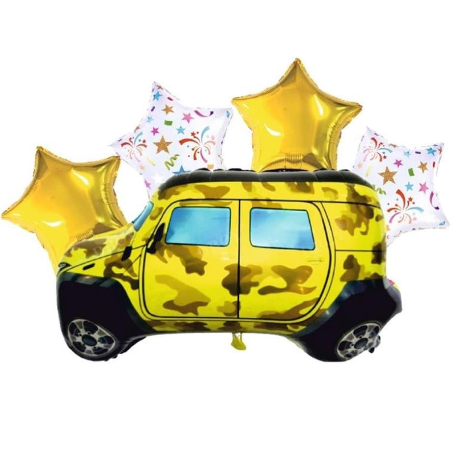  SARI JEEP 5 Lİ FOLYO BALON 70 X 40 CM