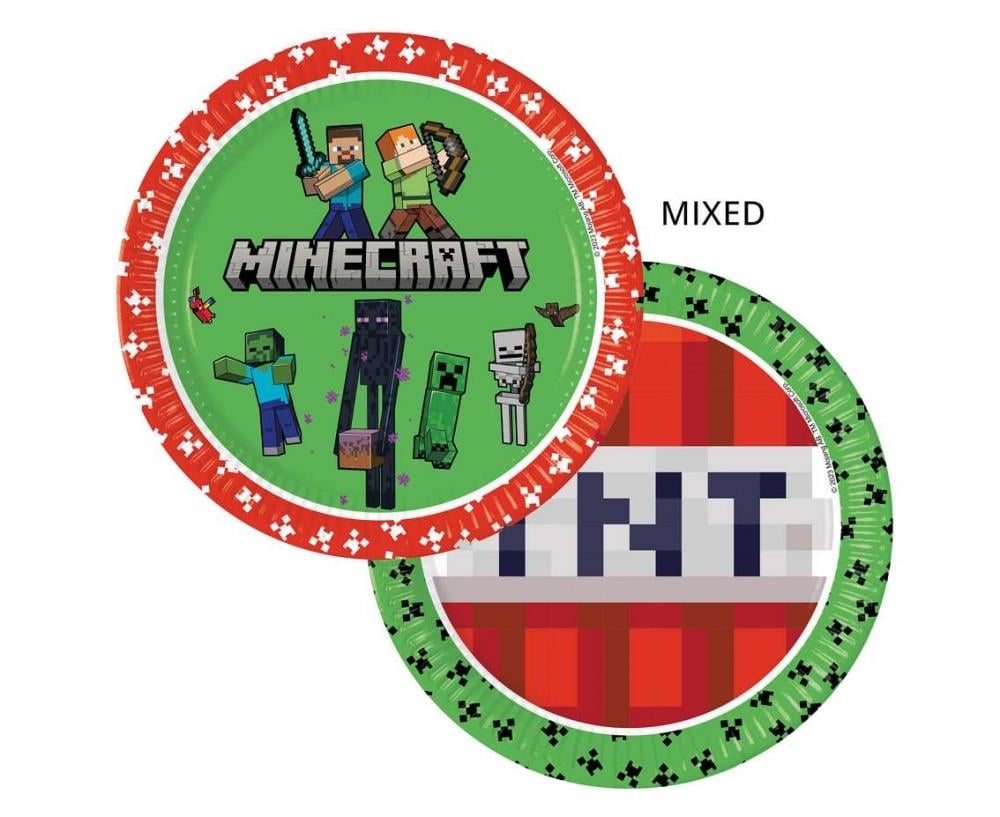  TABAK MINECRAFT 23cm 8 ADET