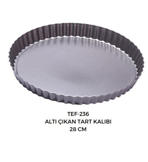  TEFLON ALTI ÇIKAN TART KALIBI 28 CM TEF-236