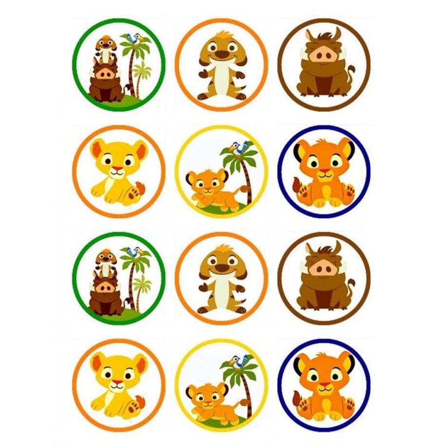  YENİLEBİLİR ŞEKER HAMURU BASKI SAFARİ 6