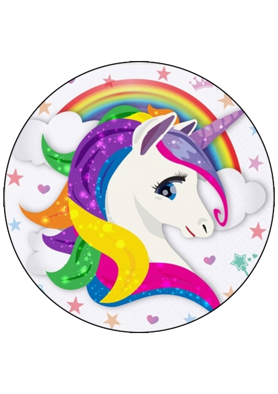  YENİLEBİLİR ŞEKER HAMURU BASKI UNICORN 5