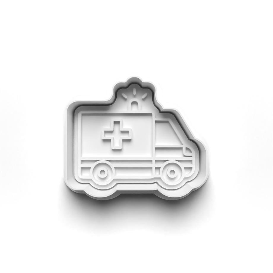 AMBULANS KURABİYE KALIBI KESİCİ VE DAMGASI 3D-0547_1