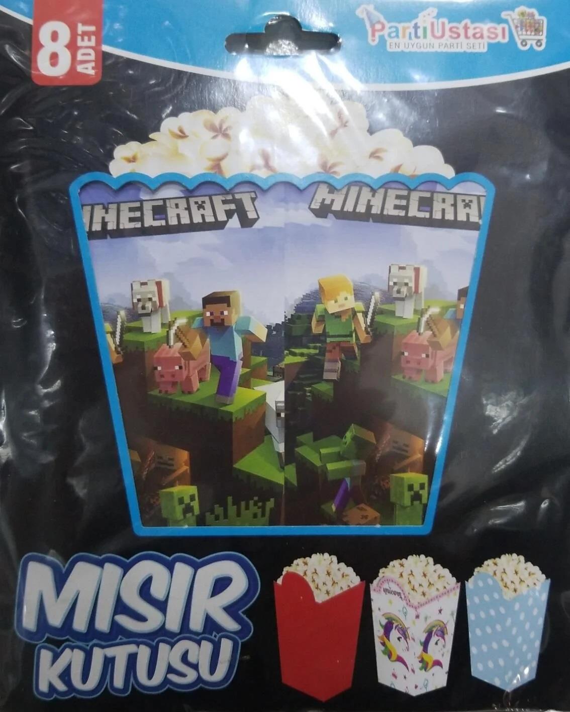 POPCORN KUTU MINECRAFT 8 ADET