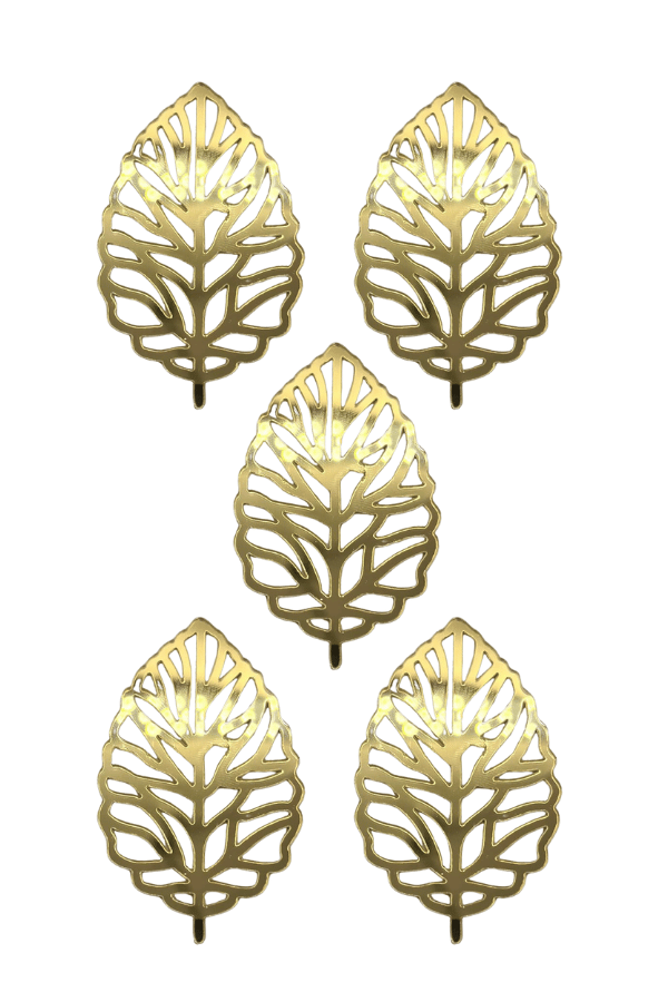 PASTA ÜSTÜ PLEXİ DEKOR SÜS YAPRAK MODEL 5 PARÇA BRS-4212
