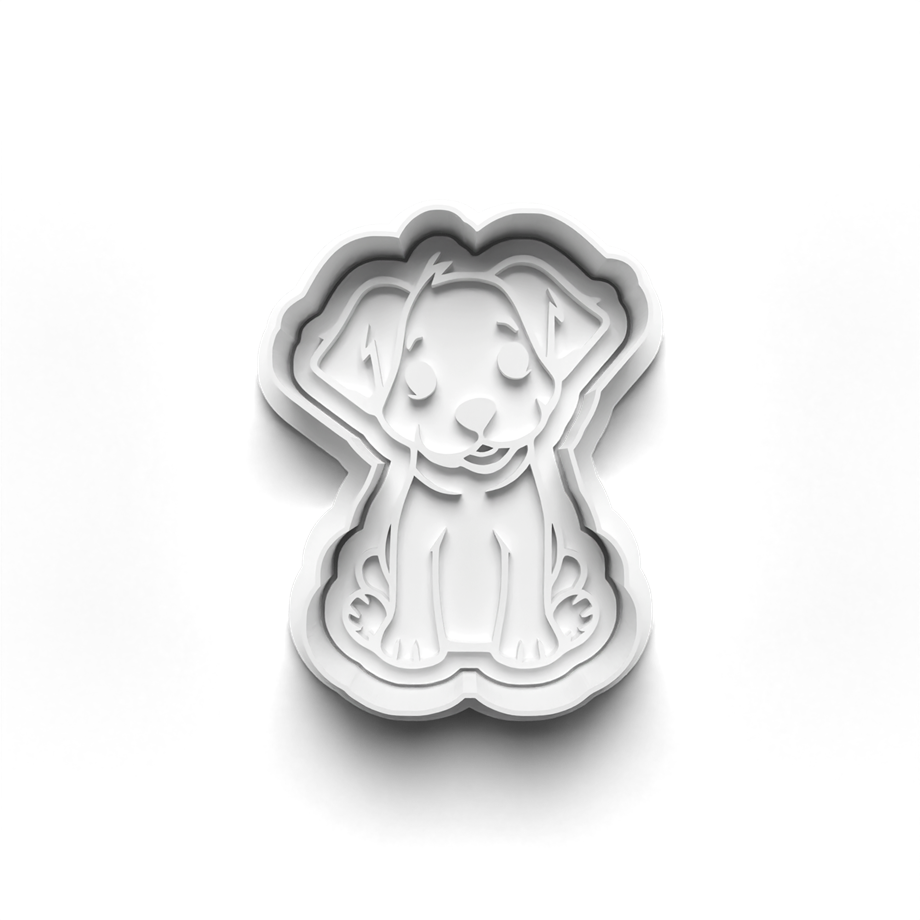 SEVİMLİ KÖPEKLER KURABİYE KALIBI KESİCİ VE DAMGASI 3D-0633_3