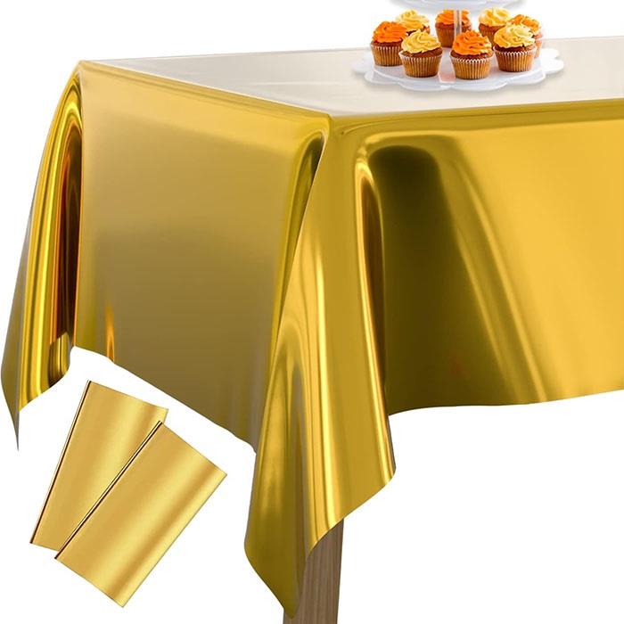 MASA ÖRTÜSÜ GOLD LÜX METALİZE 137X183 CM