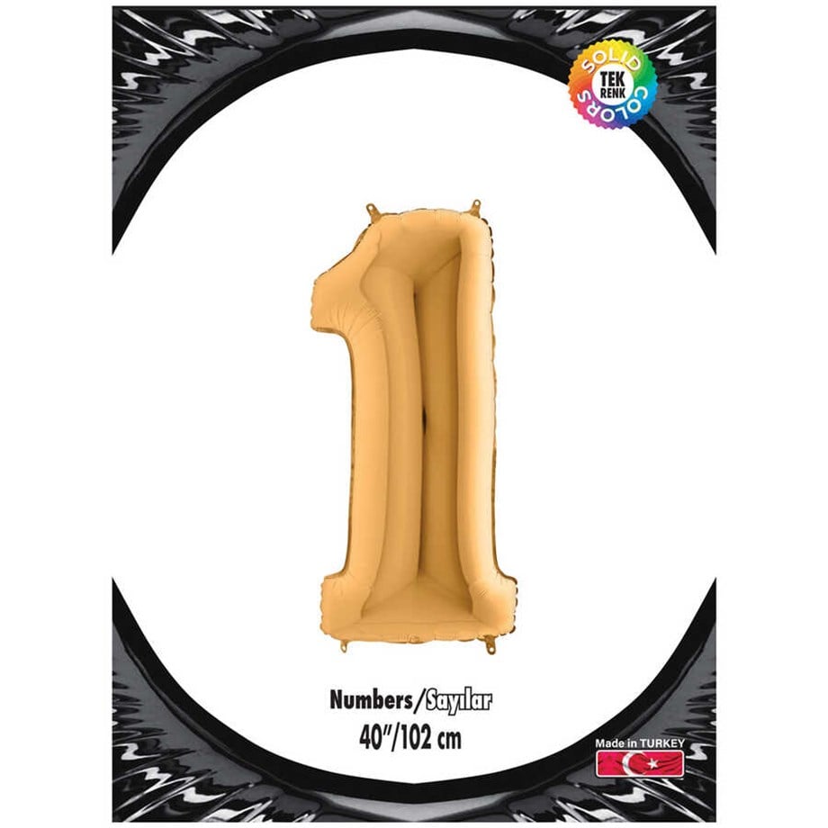 1 GOLD 40 INCH FOLYO BALON  KİKA 0884 | AdanaPastaMalzemeleri.com 1 GOLD 40 INCH FOLYO BALON  KİKA 0884