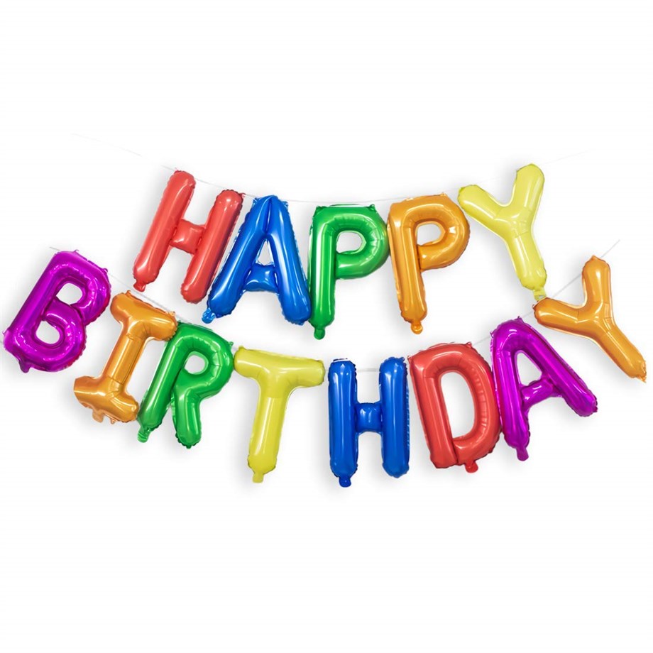 16 INCH HAPPY BİRTHDAY MULTICOLOR FOLYO SET-2802 | AdanaPastaMalzemeleri.com 16 INCH HAPPY BİRTHDAY MULTICOLOR FOLYO SET-2802