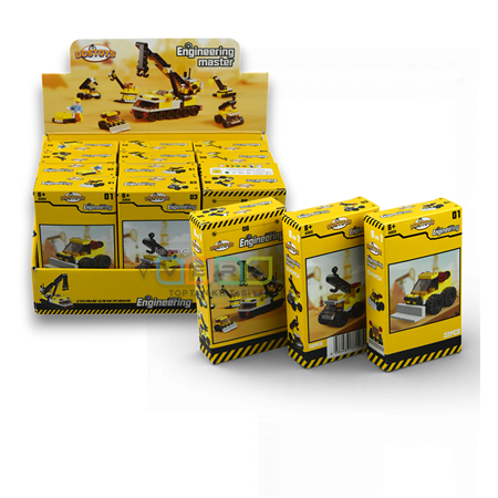 9932432526 İNŞAAT ARAÇLARI TEMALI MINI LEGO 26 PARÇA SÜPER KALİTE