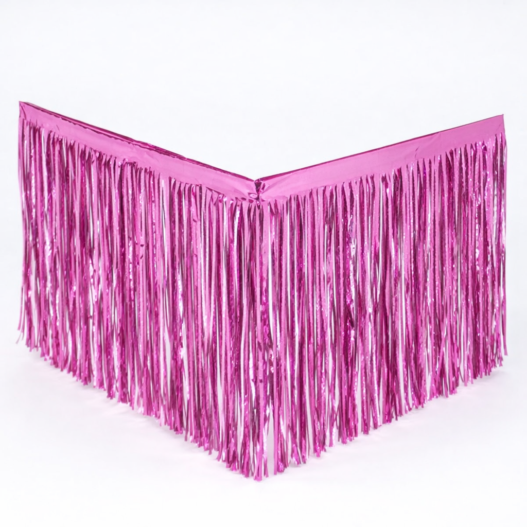 İTHAL MASA ETEĞİ PÜSKÜL PEMBE CARNAVAL