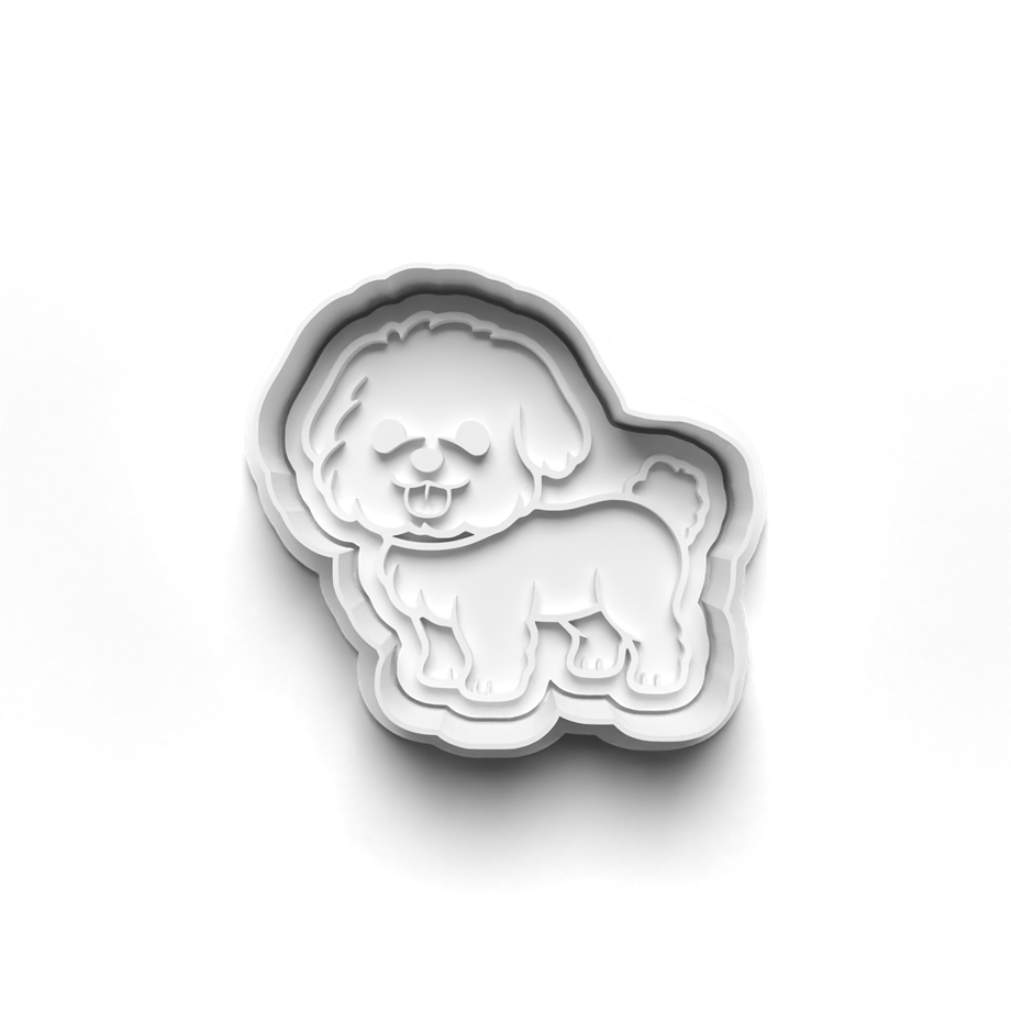 SEVİMLİ KÖPEKLER KURABİYE KALIBI KESİCİ VE DAMGASI 3D-0633_2