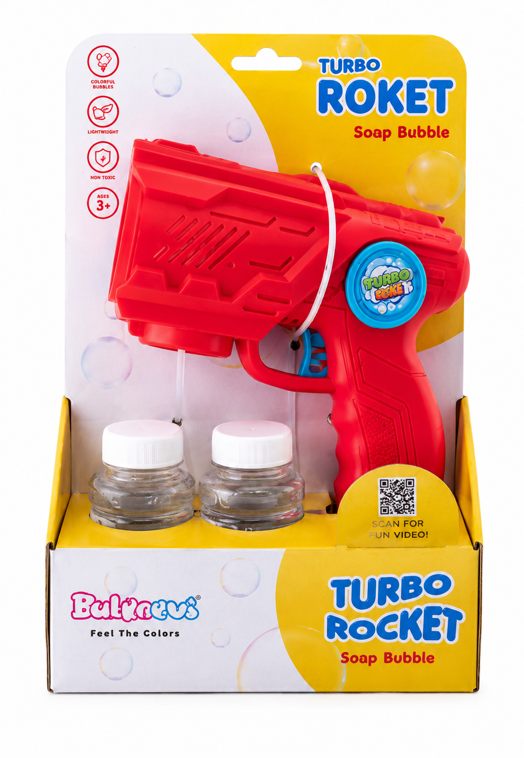 TURBO ROKET KÖPÜK TABANCASI ASORTİ BALONEVİ