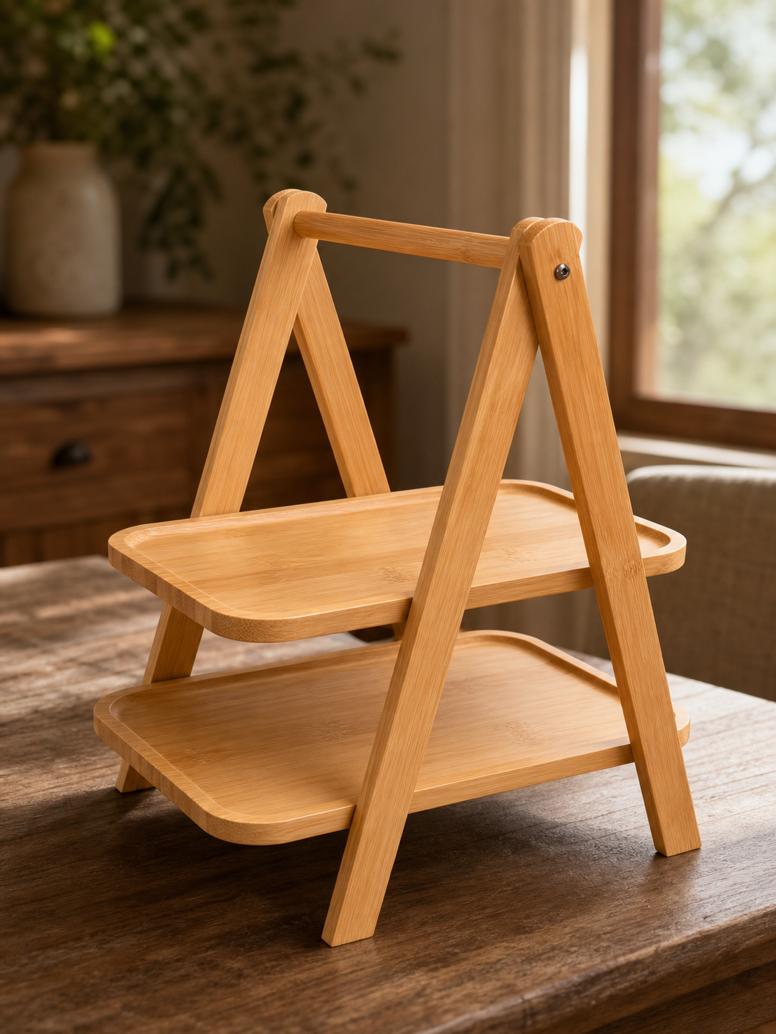 ERT-BMB-521 DAR MODEL 2 KATLI BAMBU STAND 32.5X17X36 CM