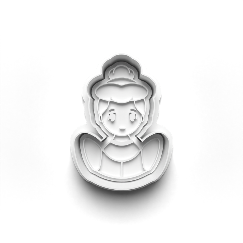 MASAL PRENSESI KURABİYE KALIBI KESİCİ VE DAMGASI 3D-0222_4