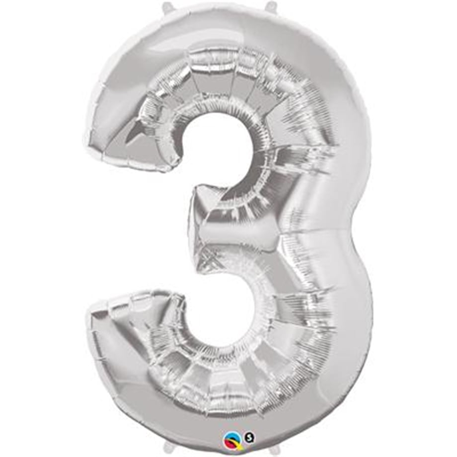 3 GÜMÜŞ 16 INCH FOLYO BALON