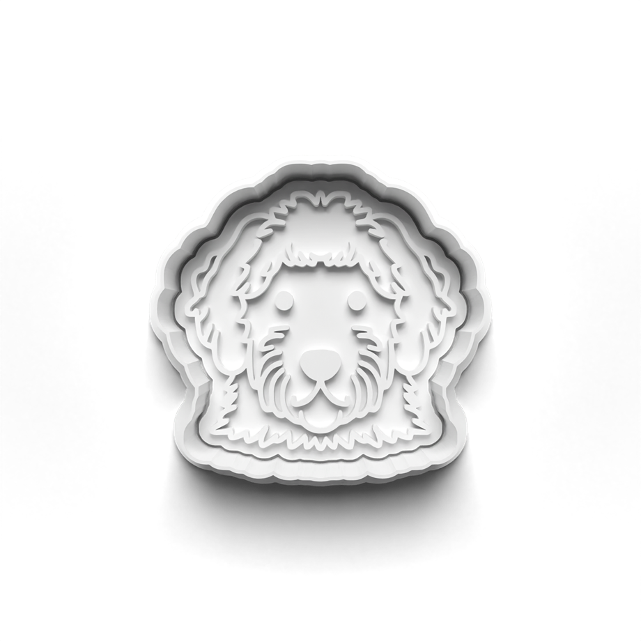 GOLDENDOODLES KURABİYE KALIBI KESİCİ VE DAMGASI 3D-0477_3